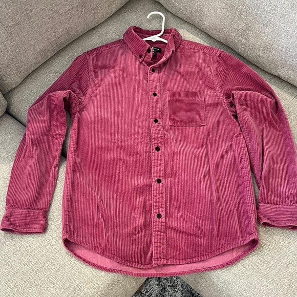 Houston White Pink Corduroy Button Down Shirt - Picture 1 of 4